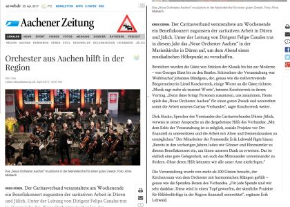 Standing Ovations für das Neue Orchester in Düren