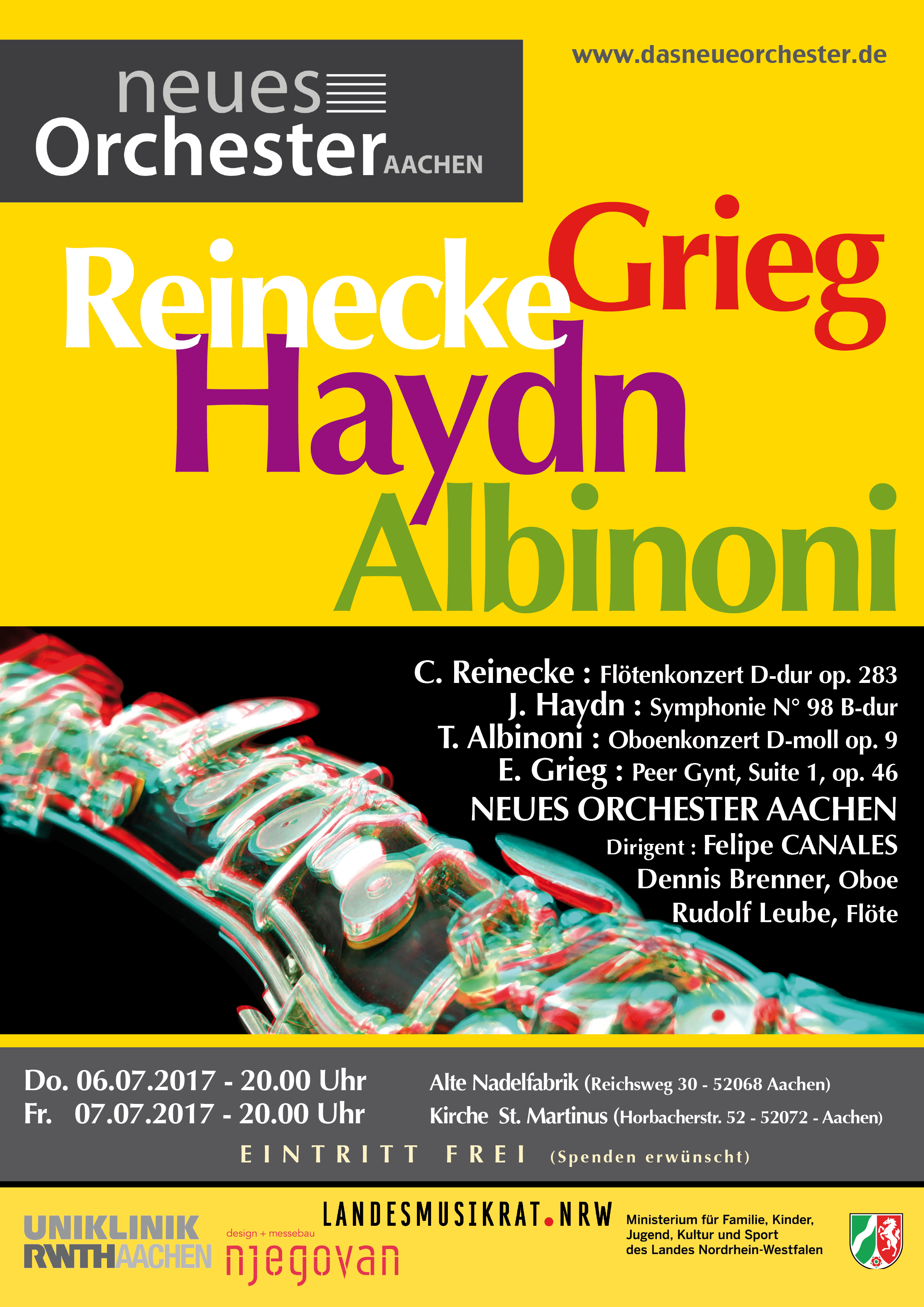 Sommerkonzert Reinecke, Grieg, Haydn, Albinoni