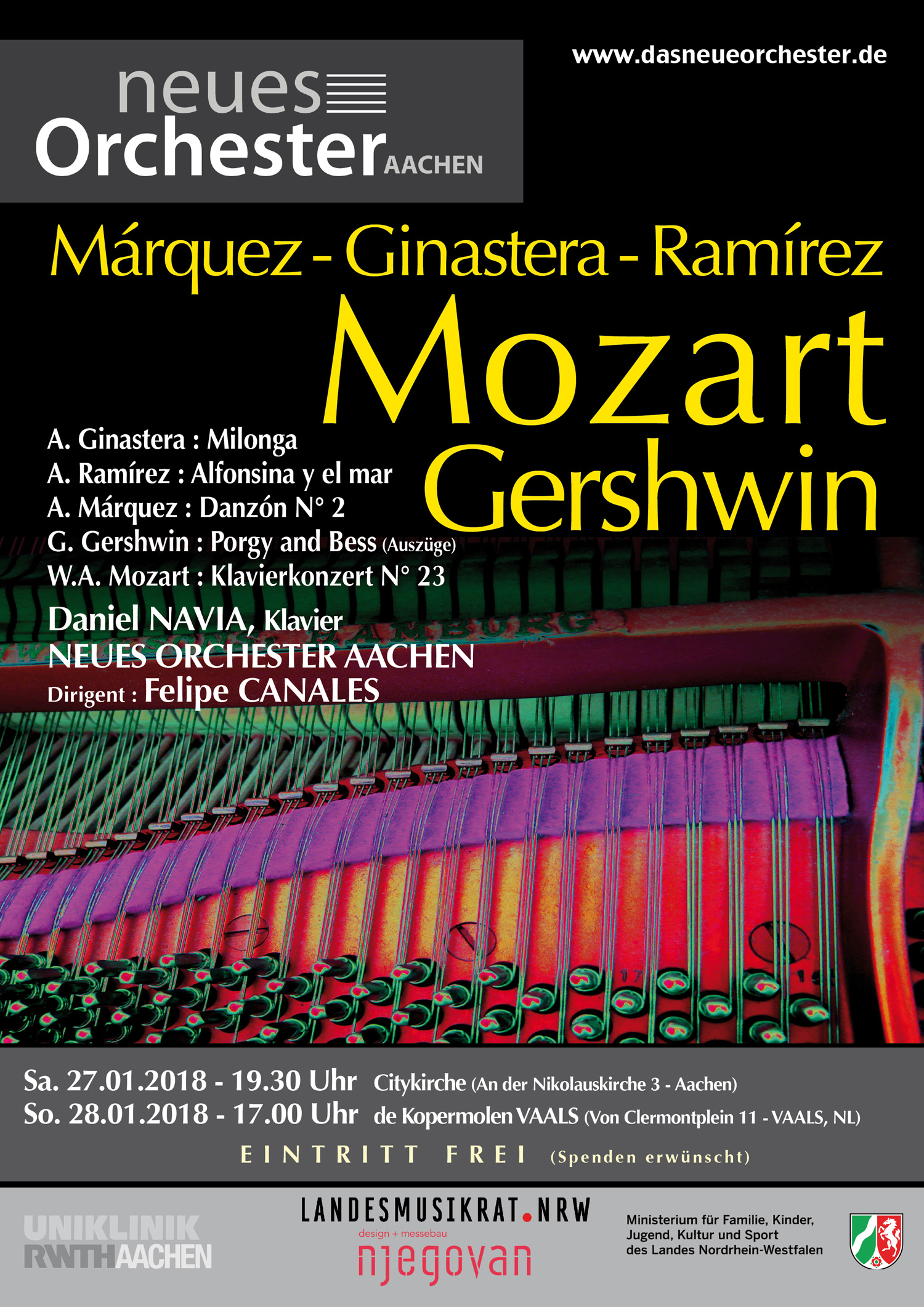 Konzert Mozart, Gershwin