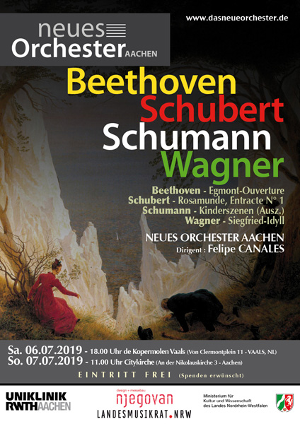 Konzert Beethoven, Schubert, Schumann, Wagner