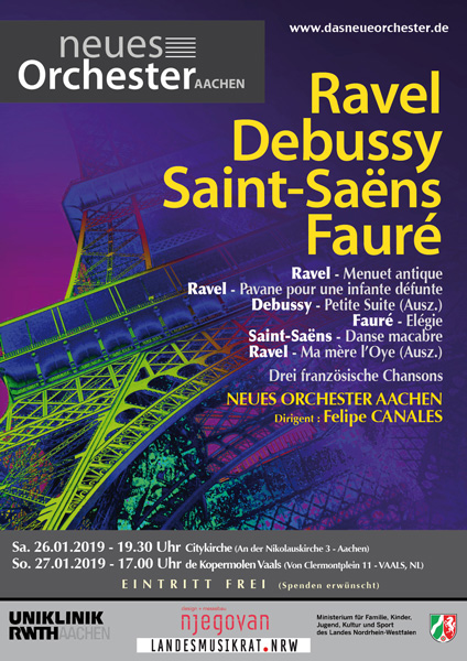 Konzert Debussy, Ravel, Saint-Saëns